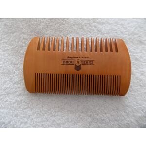 Grow A Beard wooden beard comb mustache grooming NEW